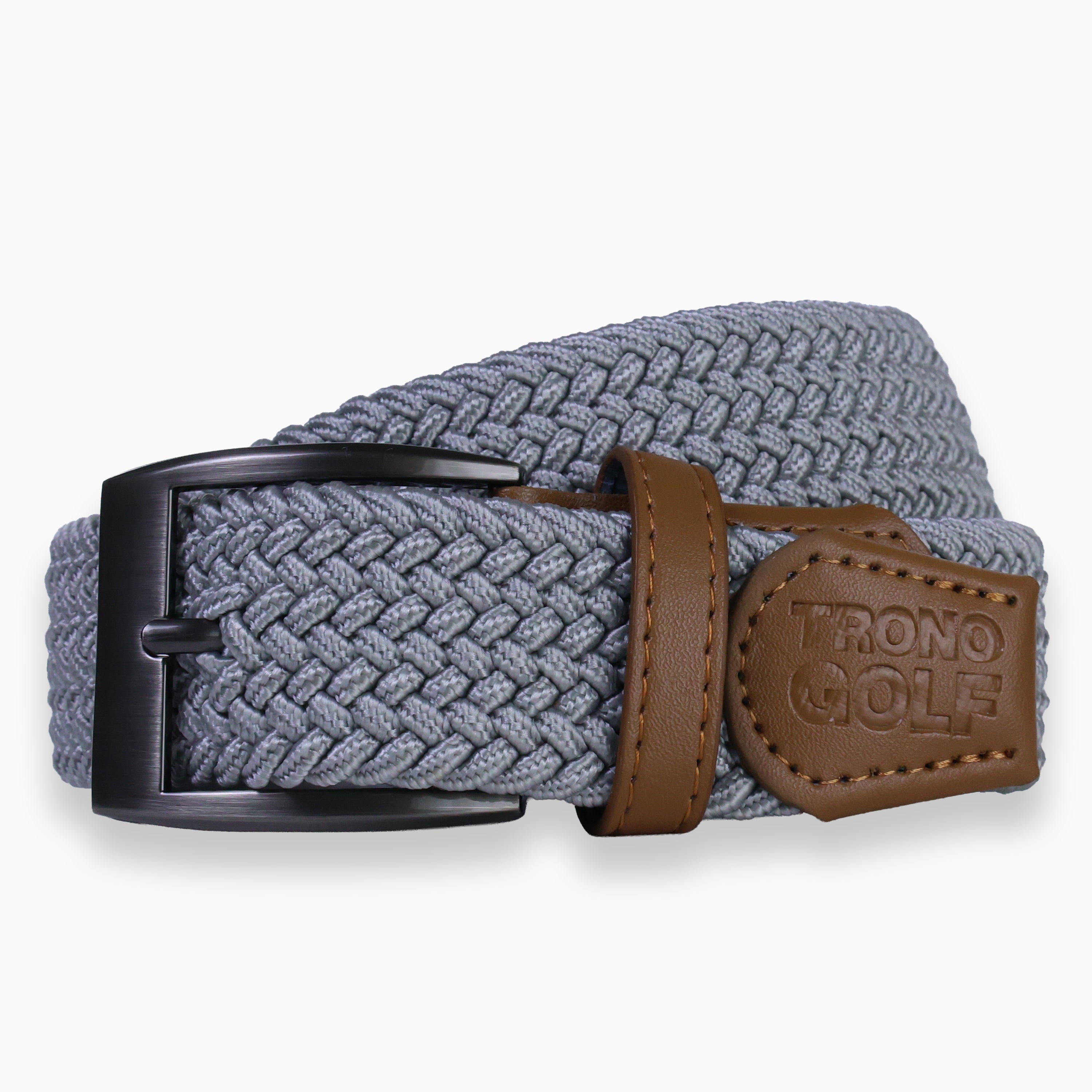 Pearl Gray Stretch Belt